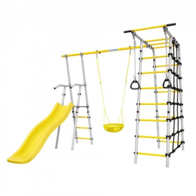 Дачный комплекс Богатырь + СЕТКА качели Romana 103.07.06 (серый/жёлтый) Дачный комплекс Богатырь + СЕТКА качели Romana 103.07.06 (серый/жёлтый)