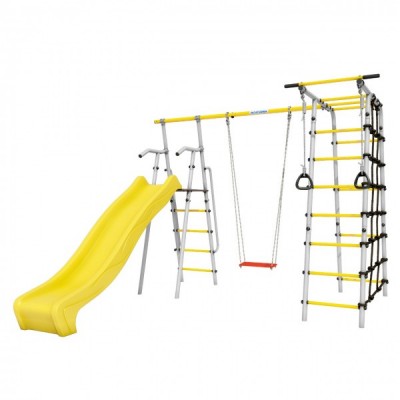 Дачный комплекс Богатырь MAX + ФАНЕРНЫЕ качели Romana 103.07.07 (серый/жёлтый) Дачный комплекс Богатырь MAX + ФАНЕРНЫЕ качели Romana 103.07.07 (серый/жёлтый)