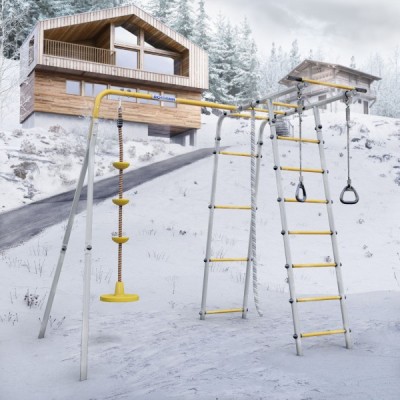 Дачный комплекс Лесная поляна 3 + ДИСК качели Romana R.103.26.05 (серый/жёлтый) Дачный комплекс Лесная поляна 3 + ДИСК качели Romana R.103.26.05 (серый/жёлтый)