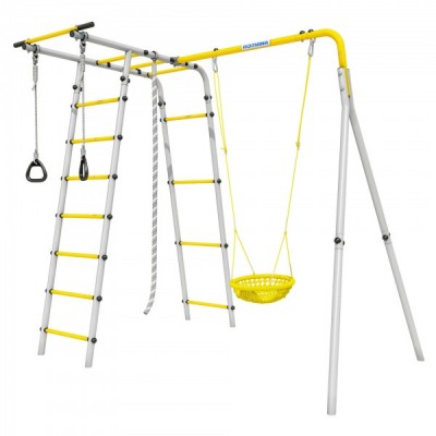 Дачный комплекс Лесная поляна 3 + СЕТКА качели Romana R.103.26.05 (серый/жёлтый) Дачный комплекс Лесная поляна 3 + СЕТКА качели Romana R.103.26.05 (серый/жёлтый)