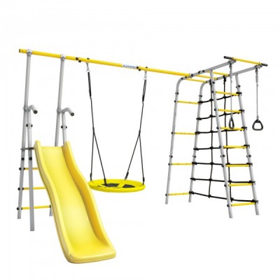 Дачный комплекс Богатырь Плюс 2 + ГНЕЗДО качели Romana 103.12.06 (серый/жёлтый) Дачный комплекс Богатырь Плюс 2 + ГНЕЗДО качели Romana 103.12.06 (серый/жёлтый)