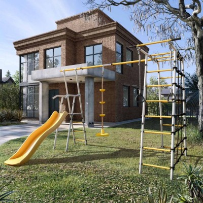 Дачный комплекс Богатырь Плюс 2 + ДИСК качели Romana 103.12.06 (серый/жёлтый) Дачный комплекс Богатырь Плюс 2 + ДИСК качели Romana 103.12.06 (серый/жёлтый)