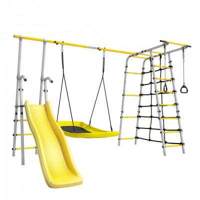 Дачный комплекс Богатырь Плюс 2 + ЛОДКА качели Romana 103.12.06 (серый/жёлтый) Дачный комплекс Богатырь Плюс 2 + ЛОДКА качели Romana 103.12.06 (серый/жёлтый)