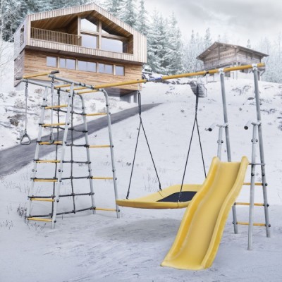 Дачный комплекс Богатырь Плюс 2 + ЛОДКА качели Romana 103.12.06 (серый/жёлтый) Дачный комплекс Богатырь Плюс 2 + ЛОДКА качели Romana 103.12.06 (серый/жёлтый)