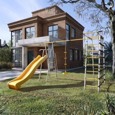 Дачный комплекс Богатырь Плюс 2 MAX + ДИСК качели Romana 103.12.07 (серый/жёлтый) Дачный комплекс Богатырь Плюс 2 MAX + ДИСК качели Romana 103.12.07 (серый/жёлтый)