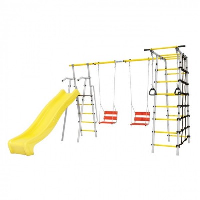 Дачный комплекс Богатырь Плюс 2 MAX + ЦЕПНЫЕ качели Romana 103.12.07 (серый/жёлтый) Дачный комплекс Богатырь Плюс 2 MAX + ЦЕПНЫЕ качели Romana 103.12.07 (серый/жёлтый)