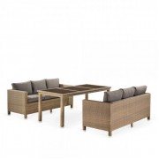 Комплект плетеной мебели T365/S65B-W65 Light Brown