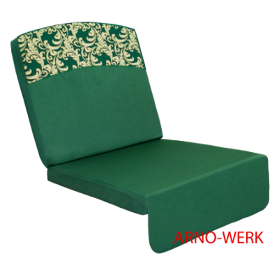 Подушка-кресло для 3-х местных качелей Оазис Люкс зеленые