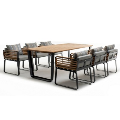 Обеденная группа из алюминия AURA