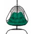 Двойное подвесное кресло BiGarden Primavera Black (зеленая подушка)