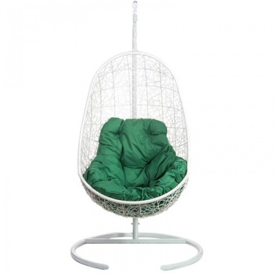 Подвесное кресло BiGarden Easy white (зеленая подушка)