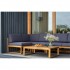 Мебель садовая для лаунж зоны из акации BOOKA с кофейным столом