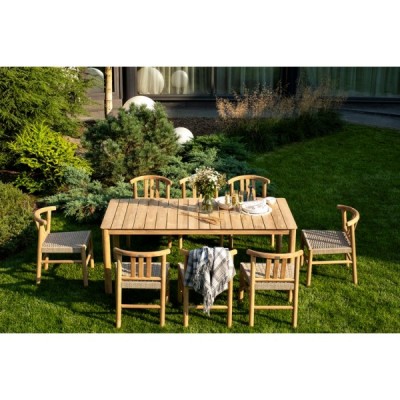 Обеденный стол из тика BUNGALOW 194 см