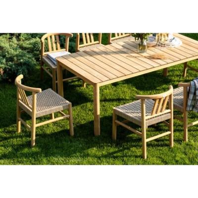 Обеденный стол из тика BUNGALOW 194 см