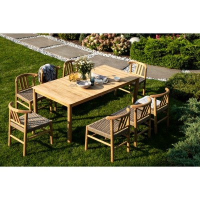Обеденный стол из тика BUNGALOW 194 см