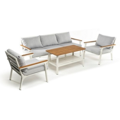 Диван из алюминия CONCORDE 3-х местный белый