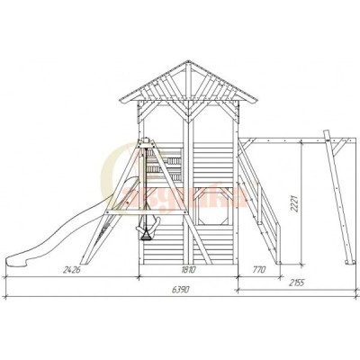 Детская игровая площадка Савушка PlayHouse-1