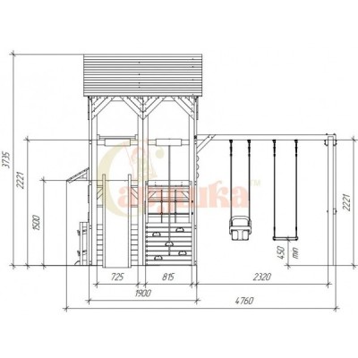 Детская игровая площадка Савушка PlayHouse-1