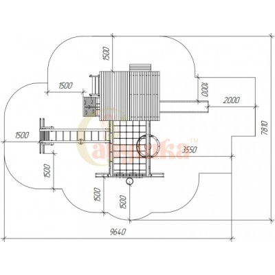 Детская игровая площадка Савушка PlayHouse-2 Детская игровая площадка Савушка PlayHouse-2