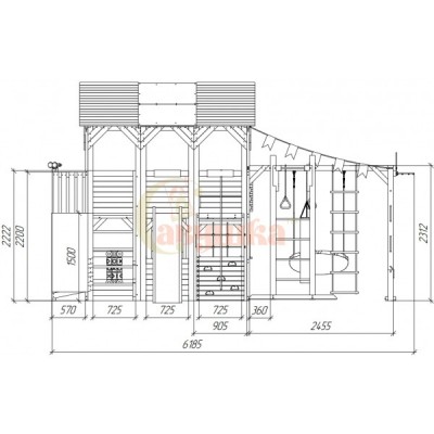Детская игровая площадка Савушка PlayHouse-4