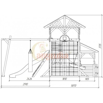 Детская игровая площадка Савушка PlayHouse-4