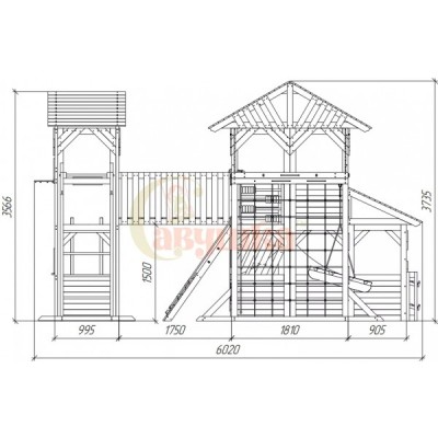 Детская игровая площадка Савушка PlayHouse-5