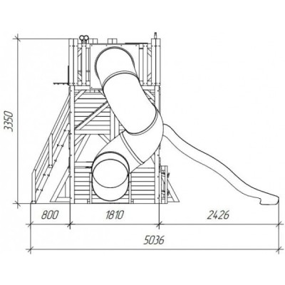 Детская игровая площадка Савушка PlayHouse-6 с домиком