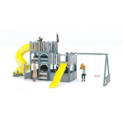 Детская игровая площадка Савушка PlayHouse-6 с домиком