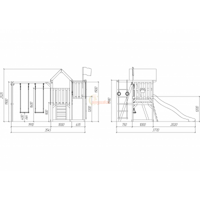 Детская площадка Савушка TooSun (Тусун) 3 Plus
