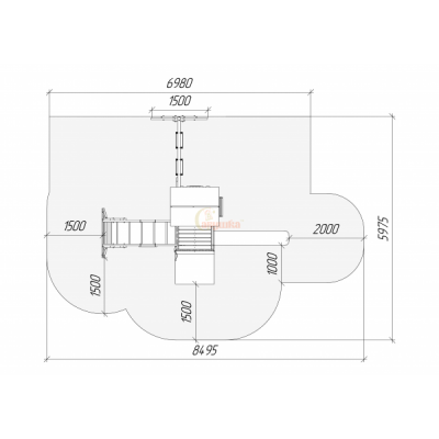 Детская площадка Савушка TooSun (Тусун) 4 Plus с песочницей