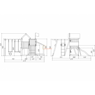 Детская площадка Савушка TooSun (Тусун) 4 с песочницей