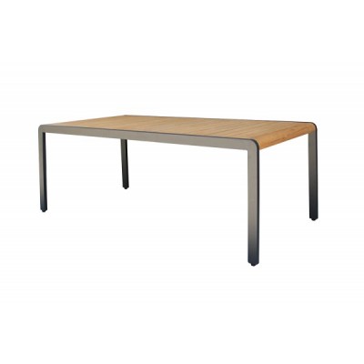 Обеденный стол из алюминия MAYA 200 см темный графит Обеденный стол из алюминия MAYA 200 см темный графит