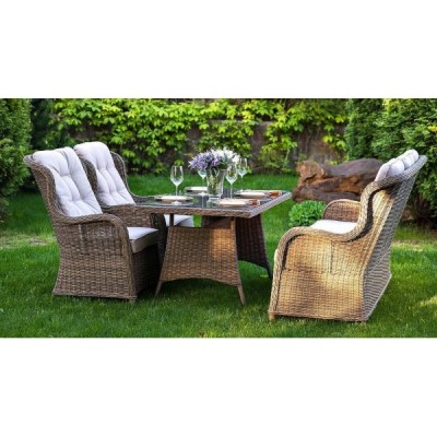 Диван садовый плетеный из искусственного ротанга GENEVA 3-х местный Диван садовый плетеный из искусственного ротанга GENEVA 3-х местный