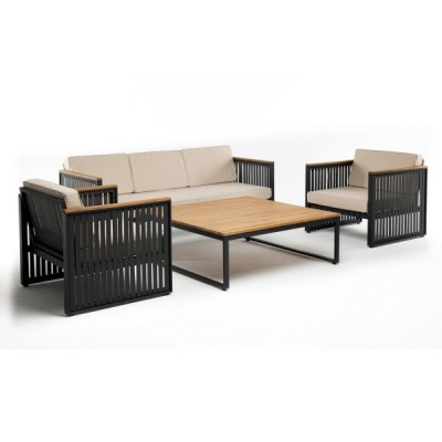 Диванная группа HORIZON L с квадратным кофейным столом