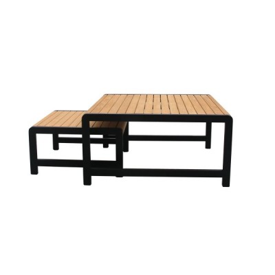 Комплект кофейных столов из алюминия MAYA темный графит