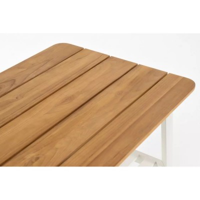 Кофейный стол из алюминия CONCORDE белый