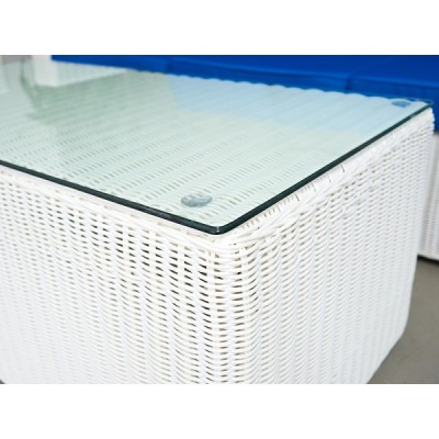 Комплект мебели для лаунж зоны KARL из ротанга, белый