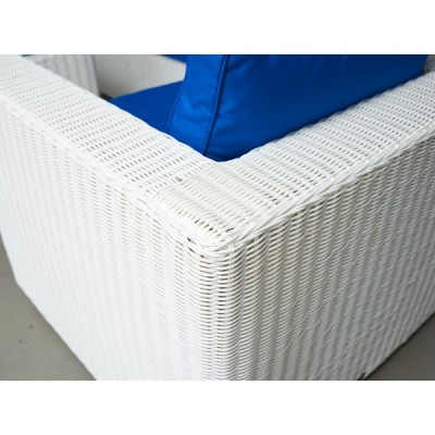 Комплект мебели для лаунж зоны KARL из ротанга, белый