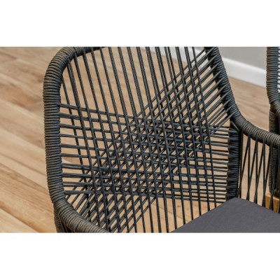 Комплект мебели из акации CHLOE с кофейным столом серый