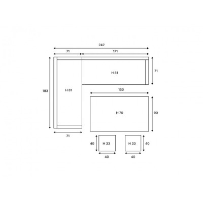 Комплект мебели из искусственного ротанга ZORRO, коричневый