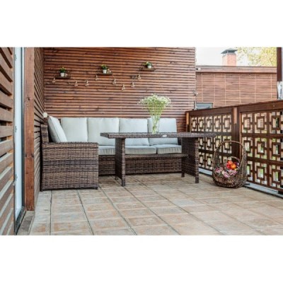 Комплект мебели из искусственного ротанга ZORRO, коричневый