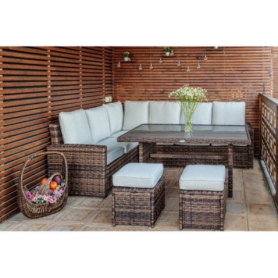 Комплект мебели из искусственного ротанга ZORRO, коричневый