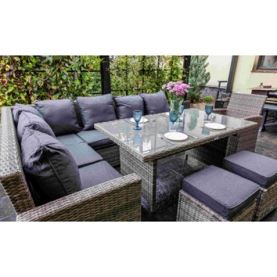 Комплект мебели из искусственного ротанга ZORRO PLUS, серый Комплект мебели из искусственного ротанга ZORRO PLUS, серый