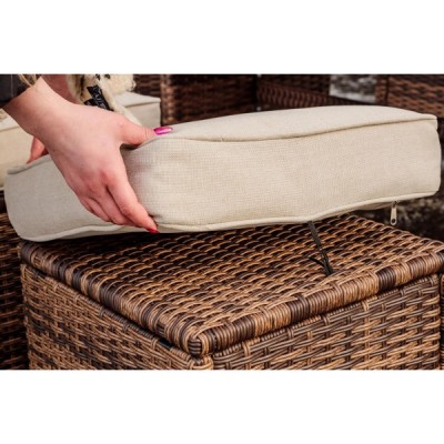 Комплект мебели из искусственного ротанга ZOYA, коричневый