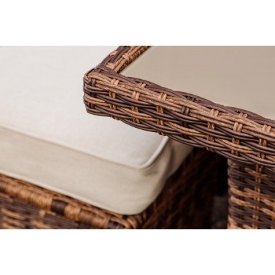 Комплект мебели из искусственного ротанга ZOYA, коричневый
