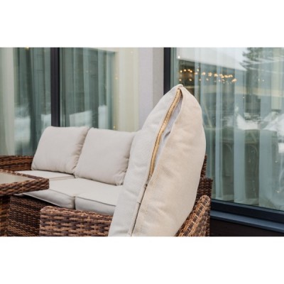 Комплект мебели из искусственного ротанга ZOYA, коричневый