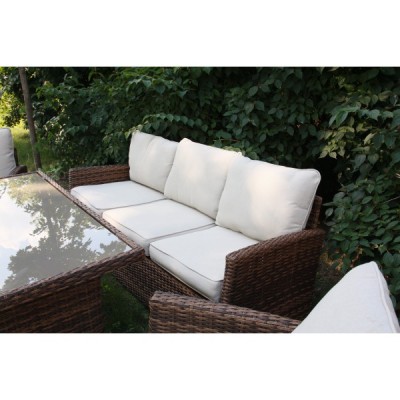 Комплект мебели из искусственного ротанга ZOYA, коричневый