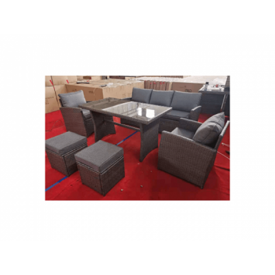 Комплект мебели из искусственного ротанга ZOYA, коричневый