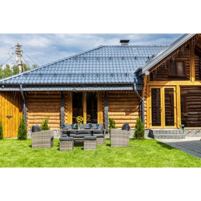 Комплект мебели из искусственного ротанга ZOYA, серый Комплект мебели из искусственного ротанга ZOYA, серый