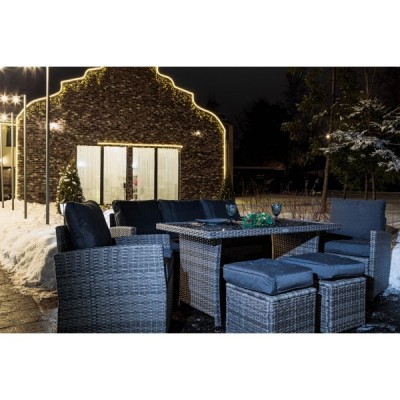 Комплект мебели из искусственного ротанга ZOYA, серый Комплект мебели из искусственного ротанга ZOYA, серый
